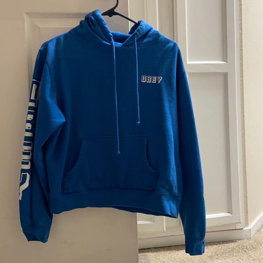 Obey hoodie good condition size small.